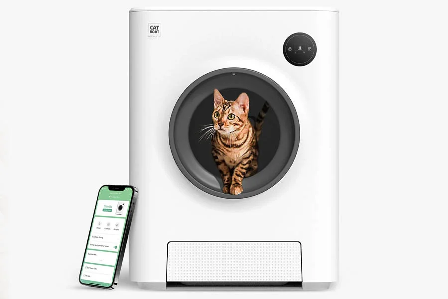 rotating litter box