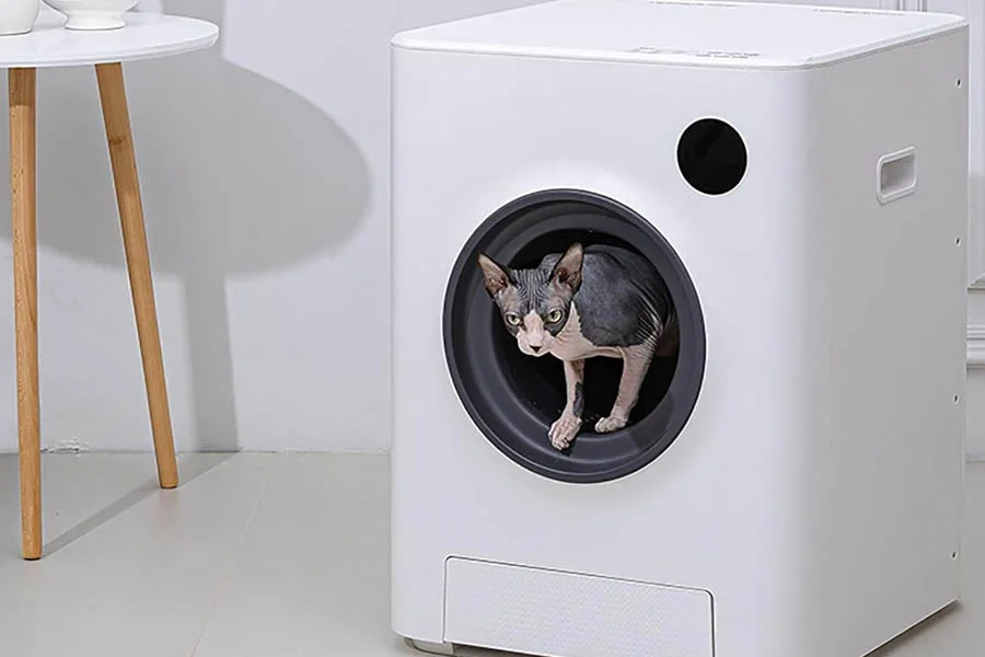 rotating litter box